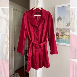 Lane Bryant red trench coat Size (fits like 1/2x)